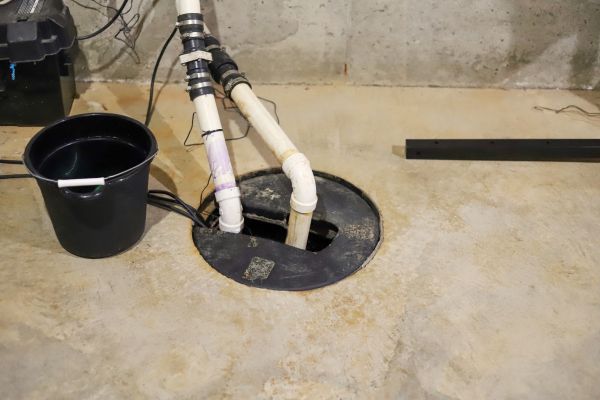 Interior Basement Drainage in Winston Salem