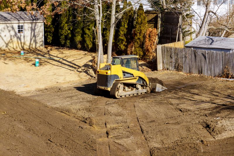 Soil leveling and compacting